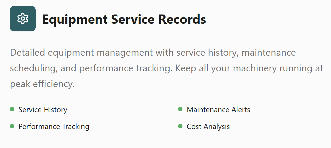 Service Records Description